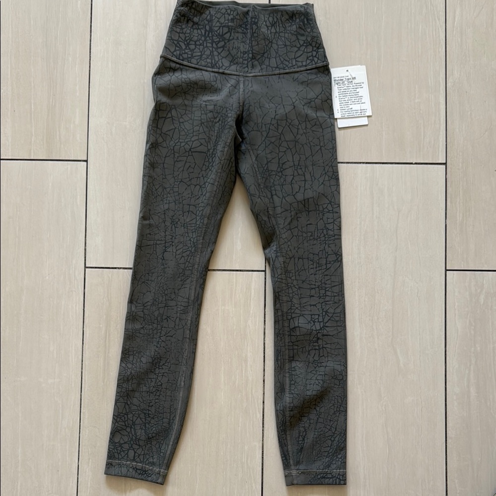 lululemon athletica Black Patterned Leggings